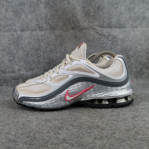 Nike Shoes Womens 8 Athletic Trainers Reax Run 5 Sport Active Comfort White Grey - Picture 5 of 14